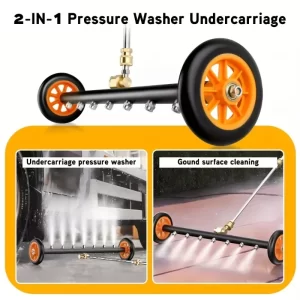 Car Water Broom for Pressure Washer Car Undercarriage Cleaner Four Nozzle Dual Purpose Stainless Steel High Pressure Cleaner