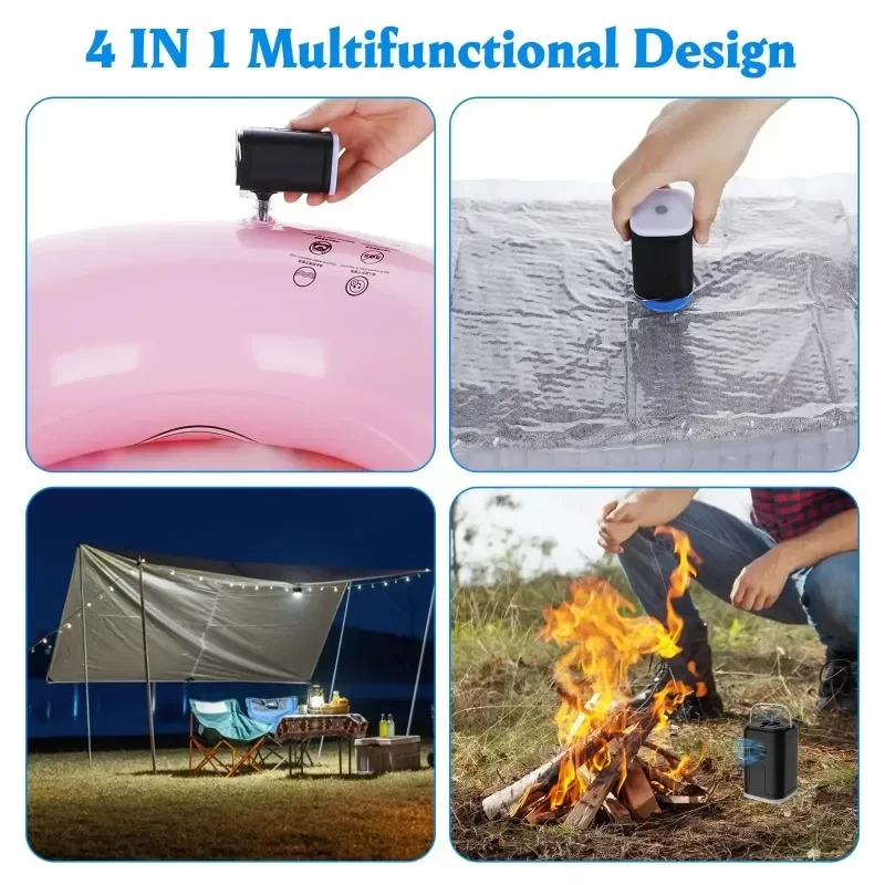 Mini Wireless Air Compressor Portable Electric Air Pump Quick Inflate/Deflate Pump with LED Light For Sofa Mattress Swim Ring - Image 5